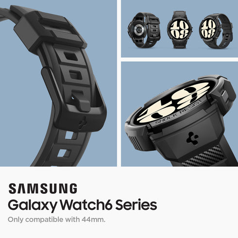 Spigen כיסוי+רצועה ל-Galaxy Watch 6 (44mm) – Rugged Armor Pro